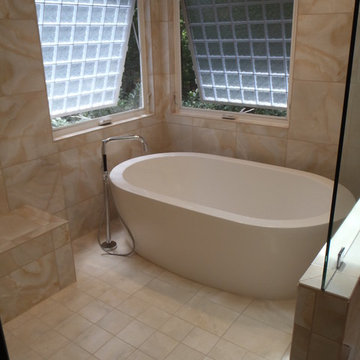 Raleigh NC Aging in Place Euro Shower and Tub