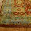 Sunset Red Oriental Rug, 6X8 Hand Knotted Egyptian Mamluk 100% Wool Rug