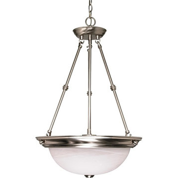 Nuvo Lighting 3-Light 15" Pendant with Alabaster Glass
