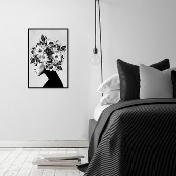 "Mysterious" Floater Framed Painting Print on Canvas