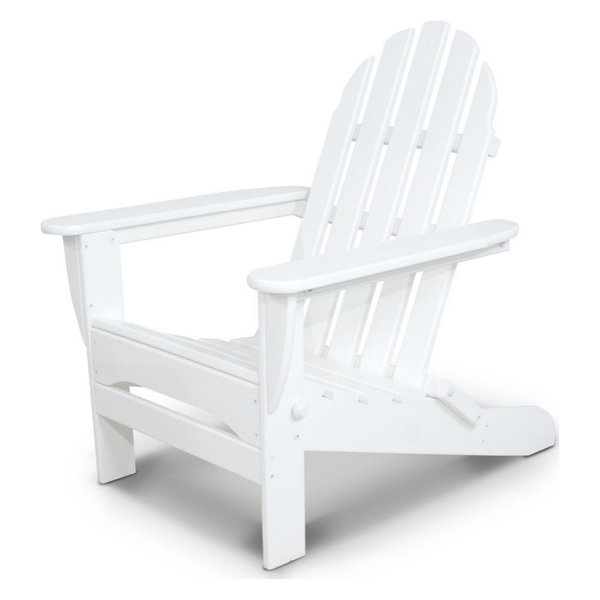 Ivy Terrace Classics Folding Adirondack, White