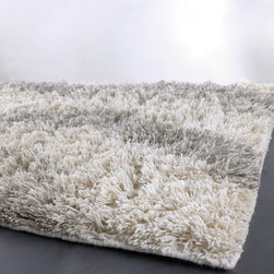 Alba Gray 2' x 3' Shag Rug - Area Rugs