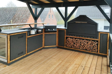 Rustikale Terrasse in Hamburg