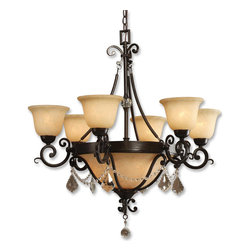Gianni 6-Light Chandelier by Uttermost UM-21213 - Chandeliers
