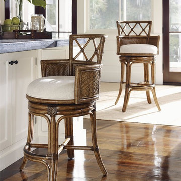 Tommy Bahama Home Bali Hai Kamala Bay Swivel Counter Stool