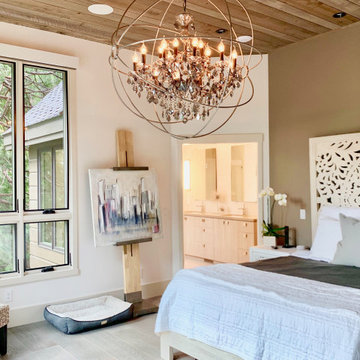 Modern Industrial Lodge, lake Arrowhead Lake Front