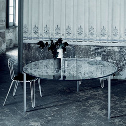 Glas Italia - Glas Italia Steel Round Dining Table - Dining Tables