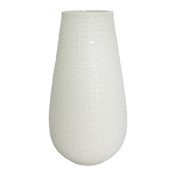 Textured Ceramic Vase White Tall - Threshold&trade; - Products