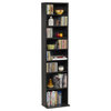 Atlantic 54" Summit Adjustable Media Storage Bookcase w/ Wide Base in Espresso