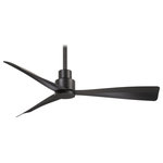 Minka Aire - Minka-Aire F786-CL Simple, 44" Ceiling Fan, Coal Finish - 44" 3-Blade Ceiling Fan in Brushed Nickel Wet Finish with Silver Blades