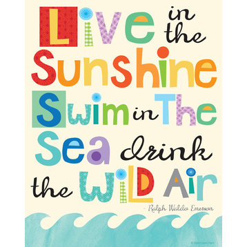 Live In The Sunshine Print, 11"