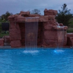 Swimming Pool with Custom Water Feature - Lifestyle And Leisure
