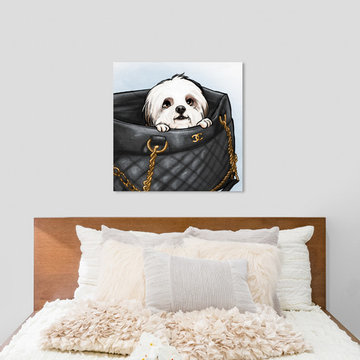 Oliver Gal 'Peek a Boo Shih Tzu' Canvas Art