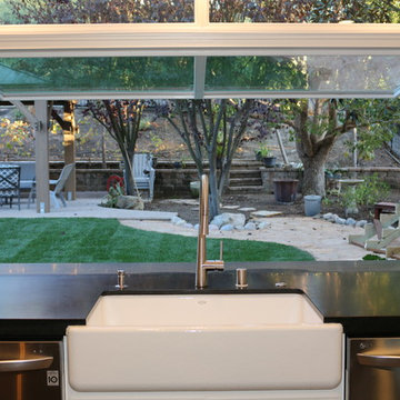 Kitchen Window that brings the Outdoors In