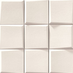 3-Dimensional Feature Tiles - Pattern Blanco - Mosaic Tiles