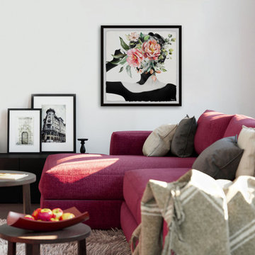 "Wild Bloom" Framed Painting Print