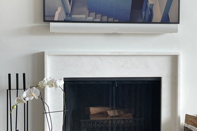 Custom Marble Fireplace