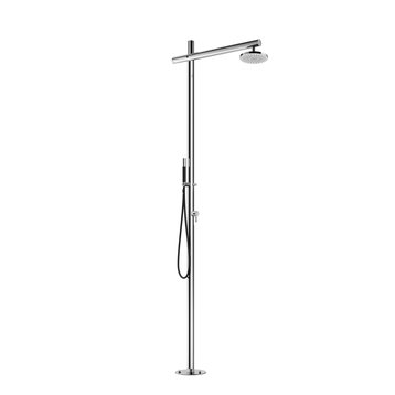 "Onda" Free Standing Shower Column, Hot and Cold, Hand Spray and Hose