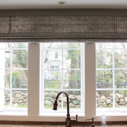 Rooms Featuring Custom Window Treatments by Lynn Chalk - Roman Shades
