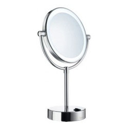 Smedbo OUTLINE Shaving/Make-Up Mirror With LED-Lights FK474 - Makeup Mirrors