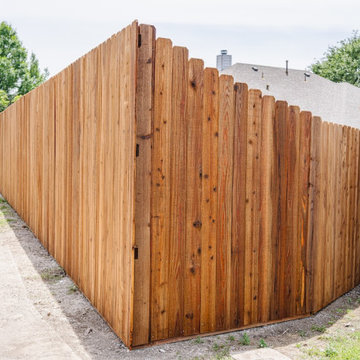 Side By Side Cedar Fence Replacement
