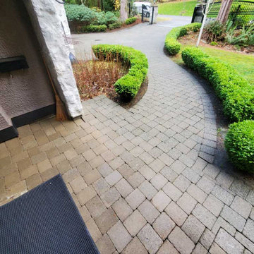 Pressure Washing Paving Stone Driveway Moss Removal White Rock BC Canada