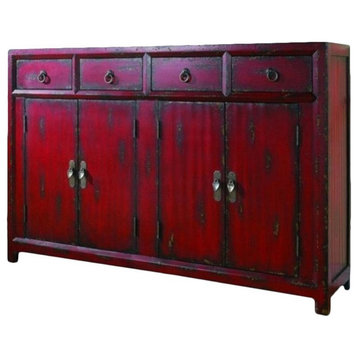 Seven Seas 58" Red Asian Wood Accent Chest by Hooker Furniture