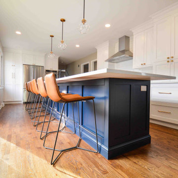 Arlington Heights Blue and White Kitchen