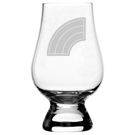 US Army National Guard 42nd Infantry Division Glencairn Crystal Whiskey Glass