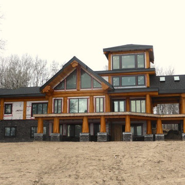 Post and Beam Log Home