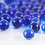 CYS Excel - 10 LBS Cobalt Blue Glass Marble Gemstone Vase Filler (Approx. 800 PCS) - Color-Size - Cobalt Blue Color | 0.5 Inch Diameter | 1 LB/Bag Approx. 80 Pieces/Bag | Pack of 10 LBS