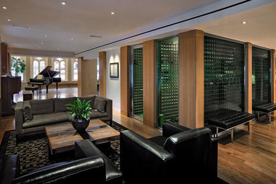 Entryway - contemporary entryway idea in New York