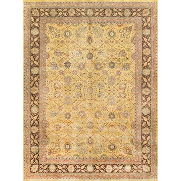 Baku Collection Hand-Knotted Lamb's Wool Area Rug, 8'10"x11'10"