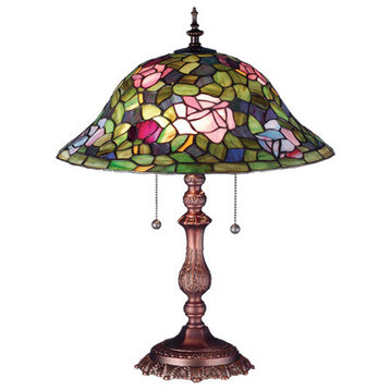 22 High Tiffany Rosebush Table Lamp