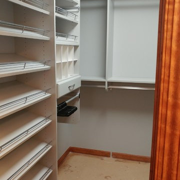 Walk-In Closet with Custom Shoe Storage (Brookfield, WI)