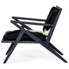 Nathan Glam Black and White Cowhide Accent Chair