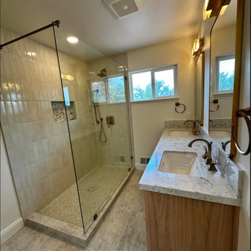 Coastal Grandmillenial Glam Bathroom