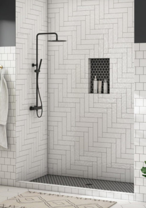 Tile advice uneven grout line. Tiler blame is on the tiles