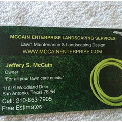 McCain Enterprise Landscaping Services