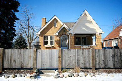 Photo of a traditional home design in Indianapolis.
