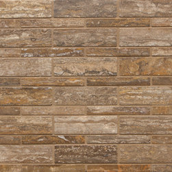 Moda Mosaic Alternating Pattern Field in Machiato - Mosaic Tile