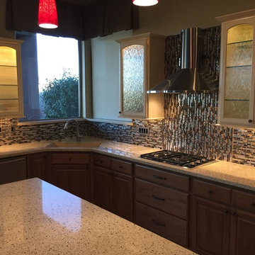 Gold Shimmer Backsplash