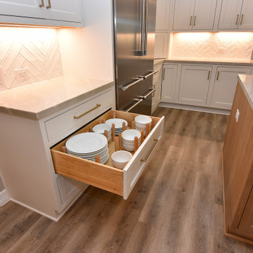 Inset White Oak-Dove White