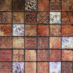 Maximo Glass Tile Etched Blend A - Products