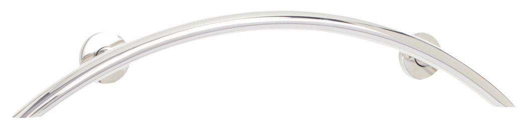 30" Crescent Curved Shower Grab Bar, Polished Stainless