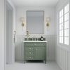 36" Farmhouse Smokey Celadon Single Sink Bathroom Vanity, James Martin