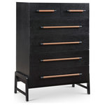 Meridian Furniture - Kaya Bedroom Furniture, Black, Chest - Indulge in the allure of the black Kaya Chest by Meridian Furniture. Its captivating design, luxurious black finish and vegan leather handles will elevate any space with effortless elegance. Crafted with precision and durability in mind, this stunning piece becomes the focal point of gatherings, fostering moments of connection and warmth. Embrace sophistication and style with the Kaya Chest, a testament to exquisite taste and timeless beauty.