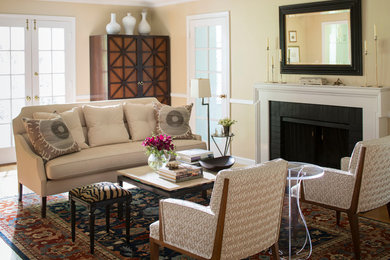 Inspiration for a living room remodel in DC Metro