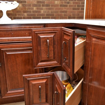 Lakeville, IN. Haas Signature Collection. Dark Cherry Kitchen
