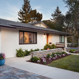 75 Most Popular Midcentury House Exterior with a Flat Roof 